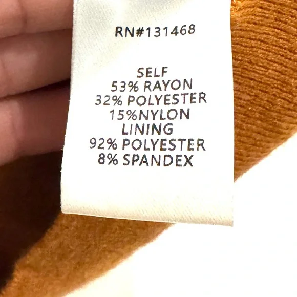 Fate | Womenβs Boho Style Orange Leaf Pattern Sweater w/ Wide Sleeves | L | NWT - Picture 4 of 7